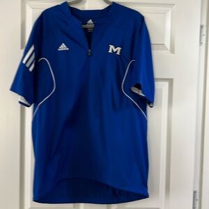 Perfect Game Men's Woven Showcase Short Sleeve 1/4 Zip Pullover